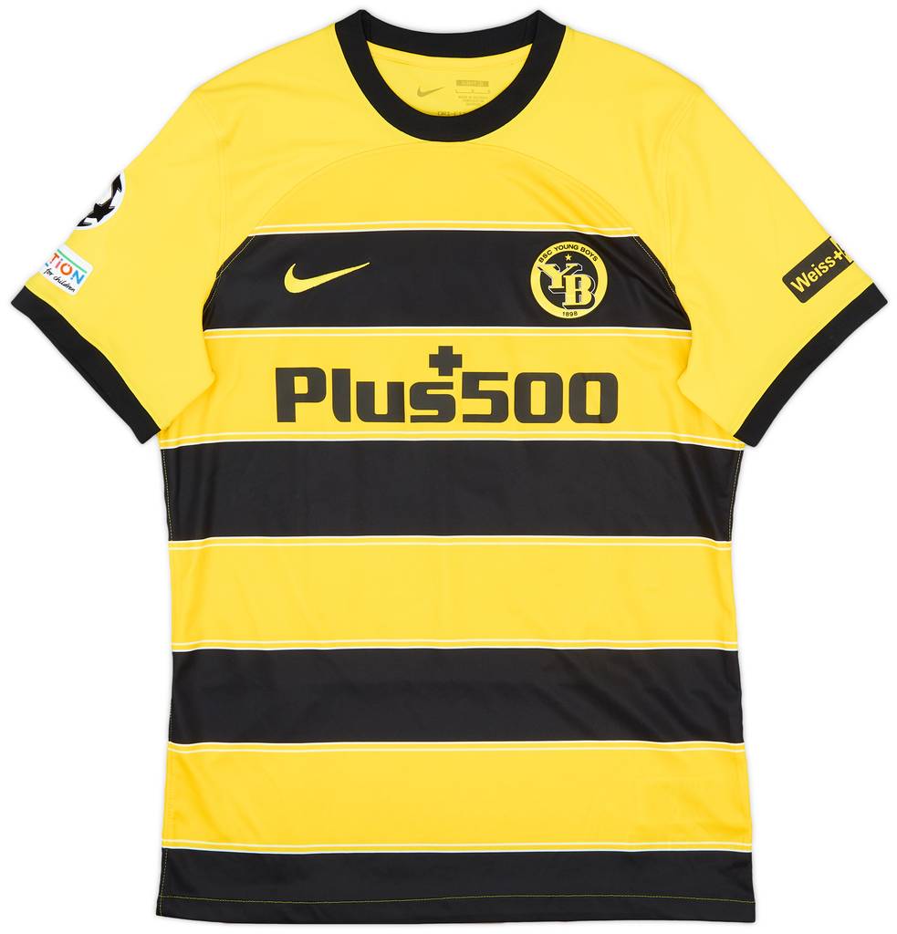 2023-24 Young Boys Match Issue Champions League Home Shirt Lauper #30