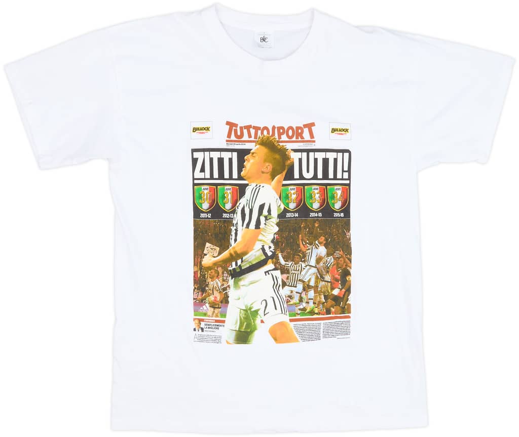 2016 Juventus Graphic Tee - 10/10 - (L)