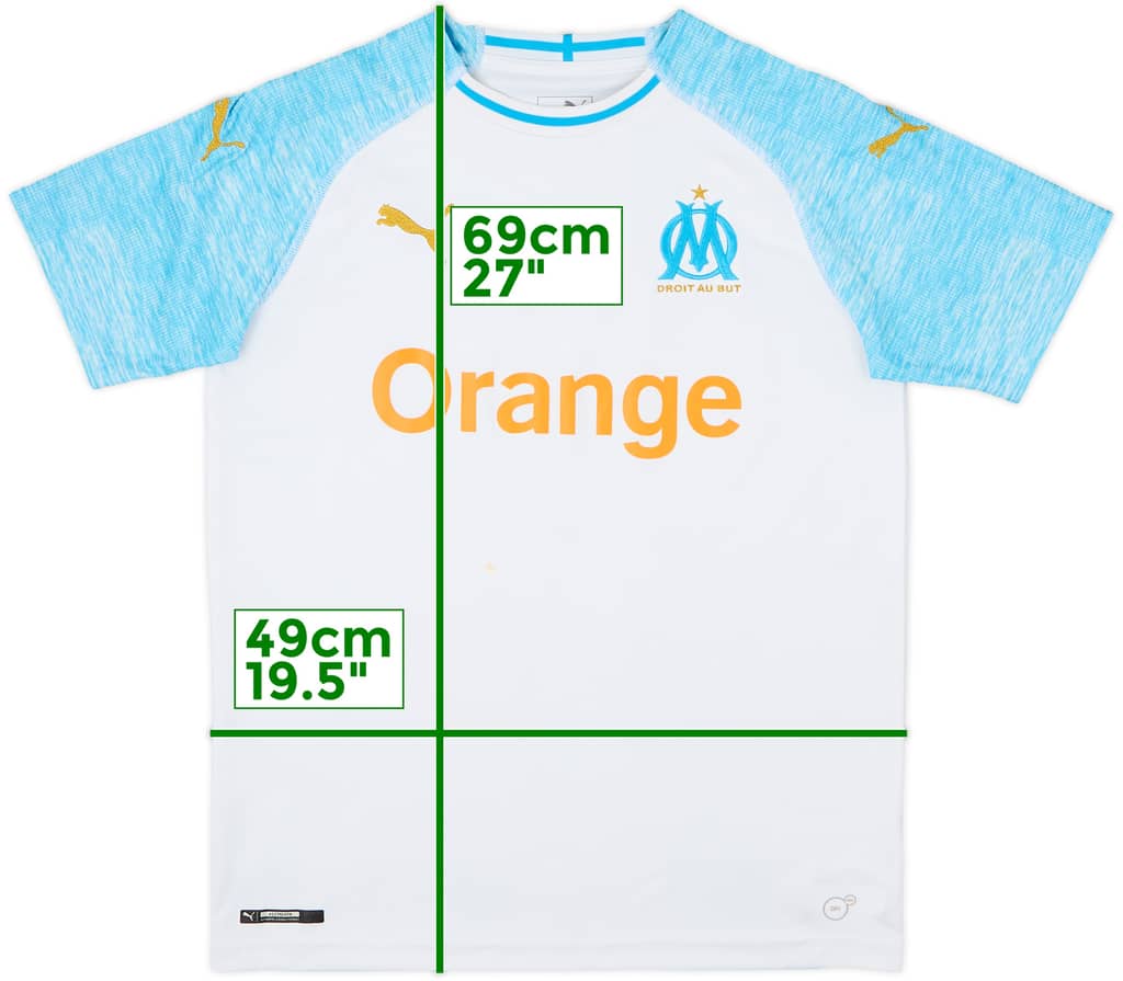 2018-19 Olympique Marseille Home Shirt - 5/10 - (XL.Boys)