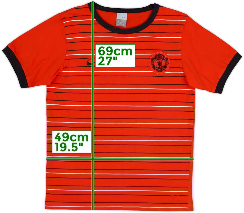 2004-05 Manchester United Nike Cotton Tee - 9/10 - (M)