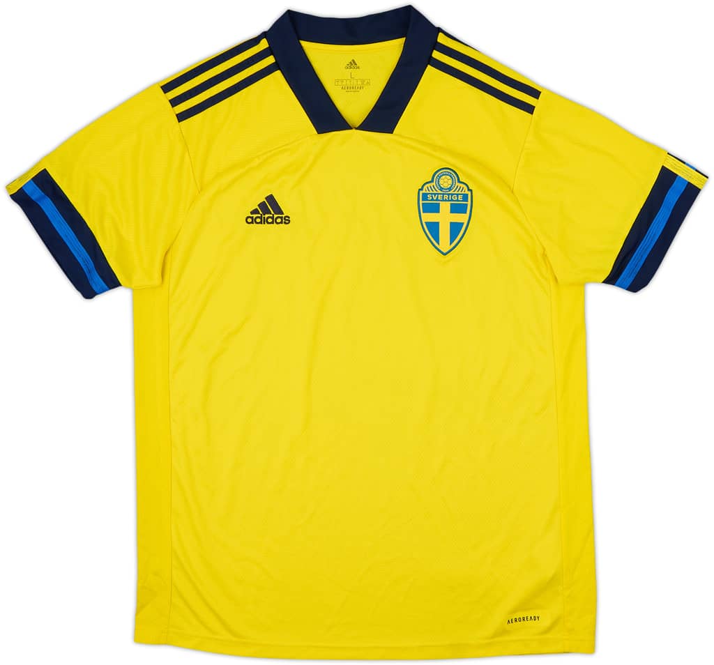 2020-21 Sweden Home Shirt - 8/10 - (L)