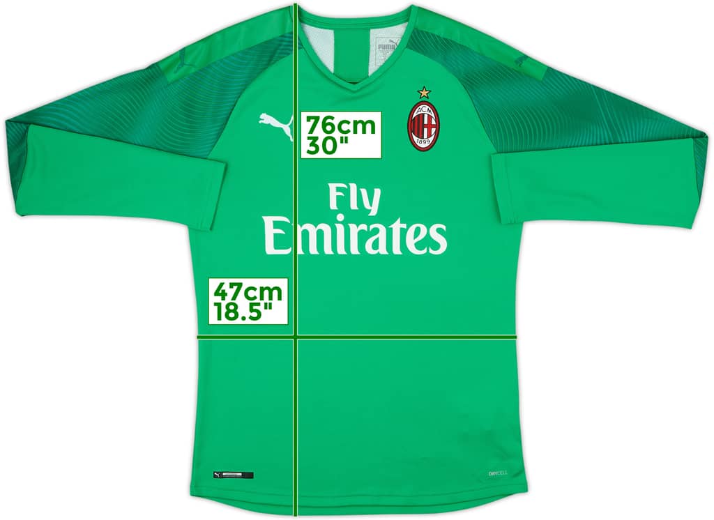 2019-20 AC Milan GK Shirt - 8/10 - (M)
