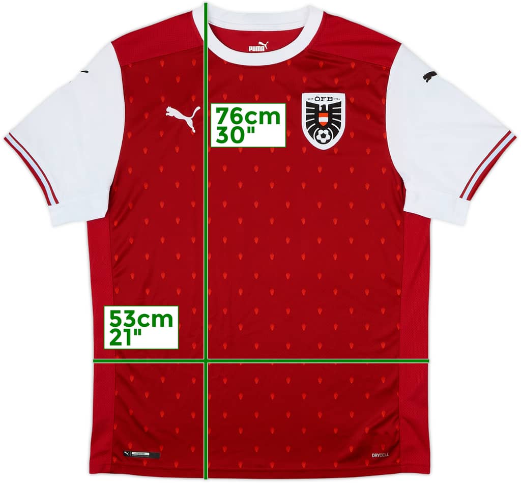 2020-22 Austria Home Shirt - 8/10 - (L)