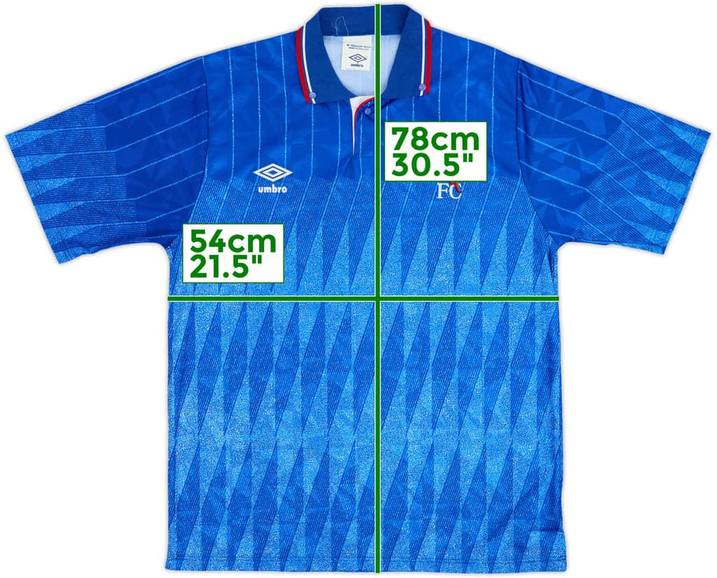 1989-91 Chelsea Home Shirt - 8/10 - (M)