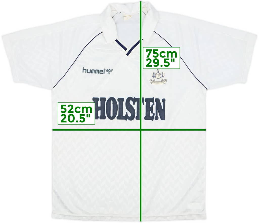 1987-89 Tottenham Home Shirt - 9/10 - (L)