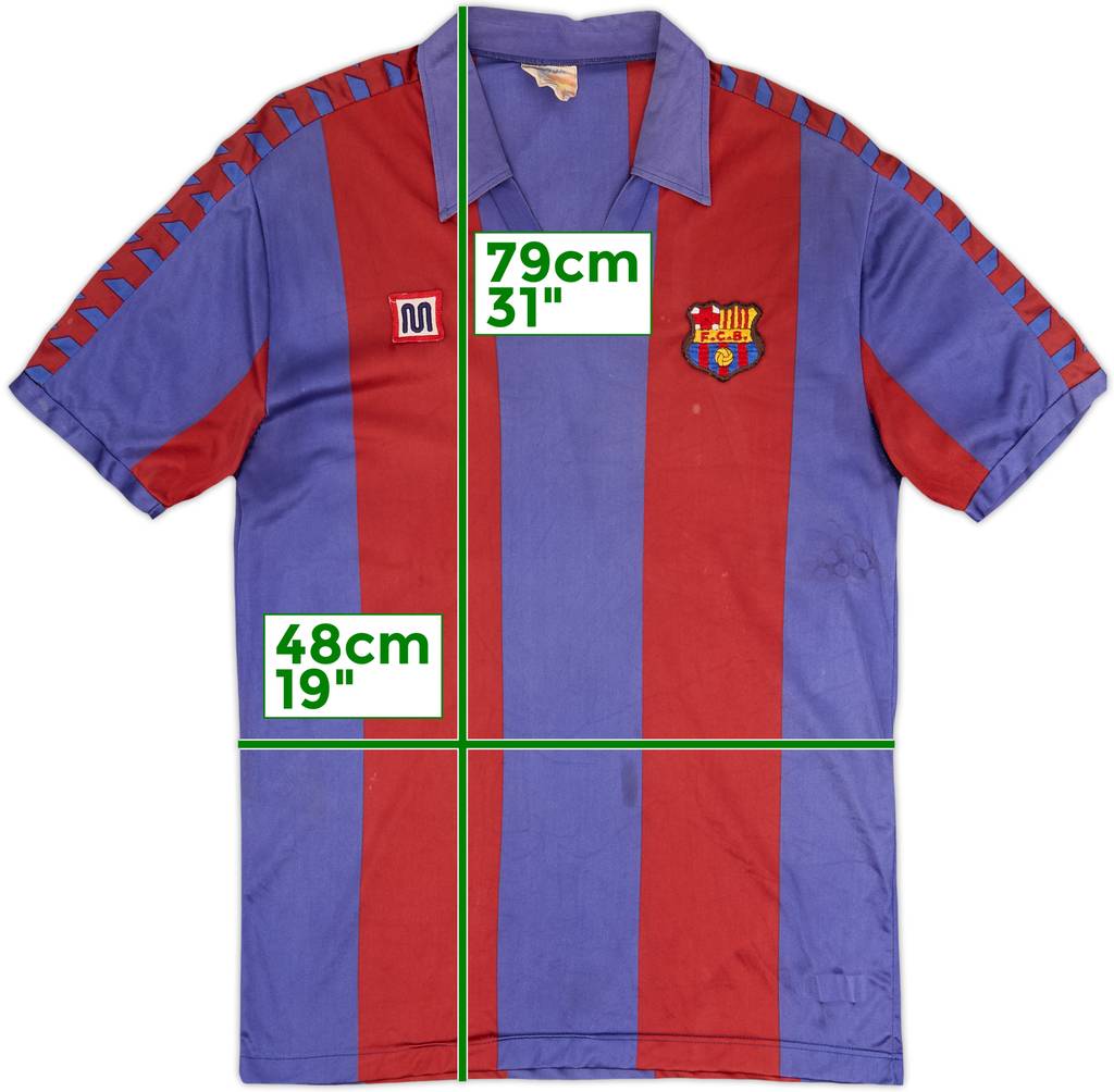 1984-89 Barcelona Home Shirt - 4/10 - (L)