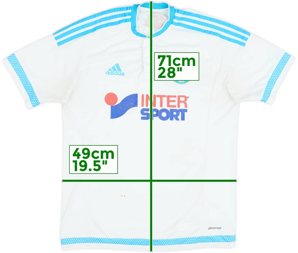 2015-16 Olympique Marseille Camiseta Local - 4/10 - (M)