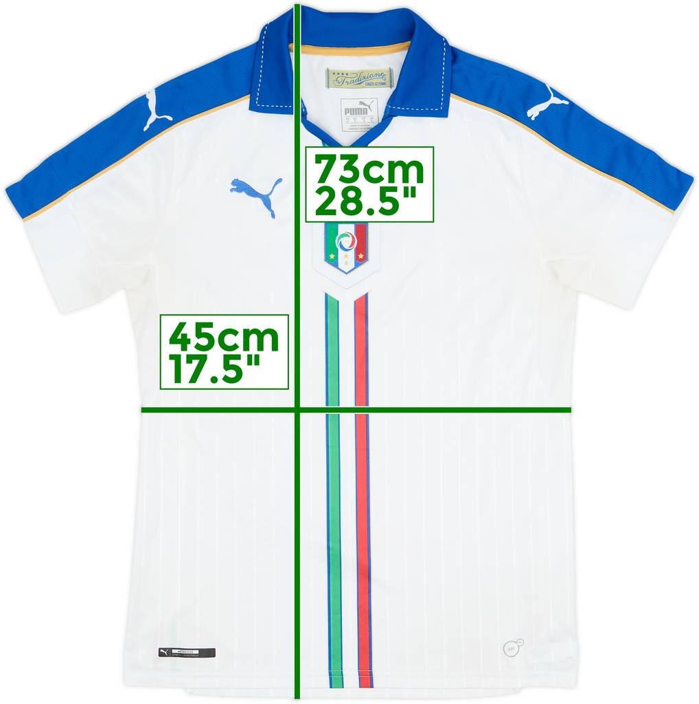 2016-17 Italia Visitante Camiseta - 7/10 - (S)