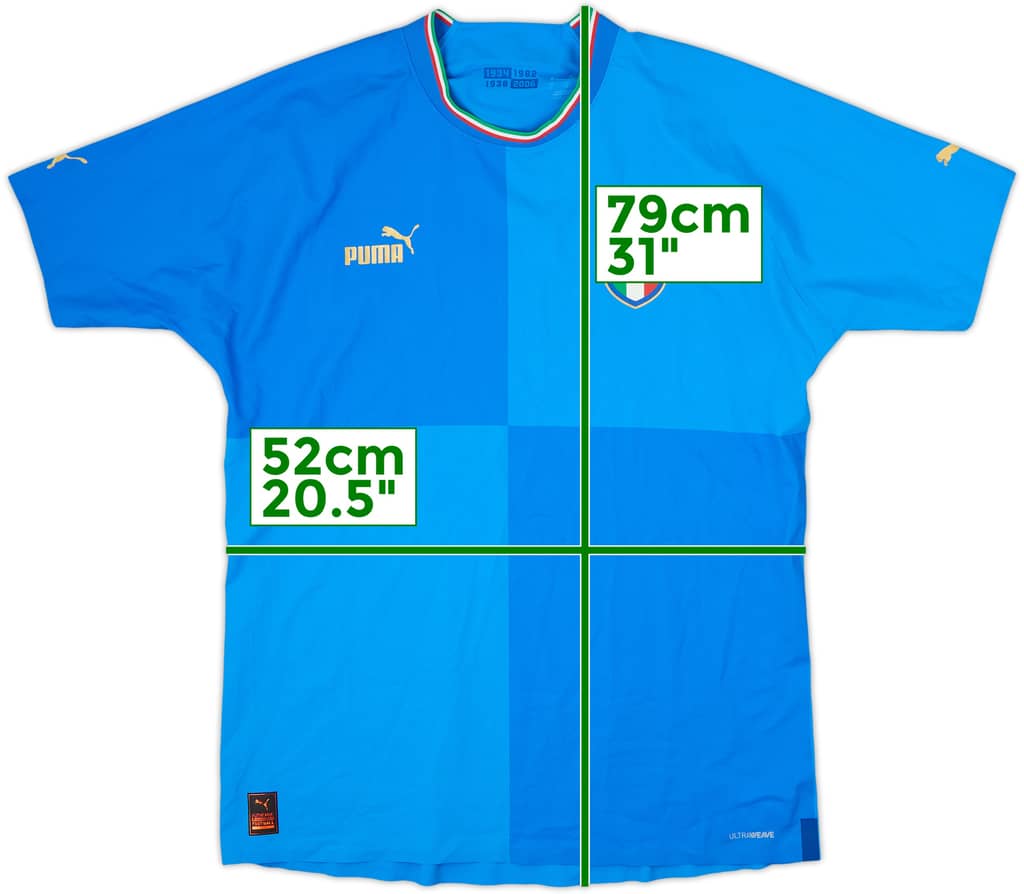 2022-23 Italy Authentic Home Shirt - 10/10 - (L)