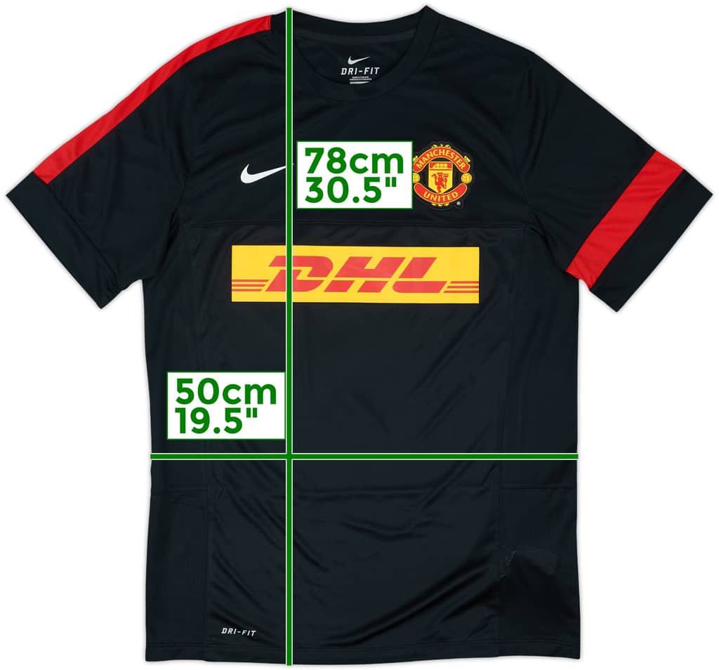 2012-13 Manchester United Nike Training Shirt - 8/10 - (L)