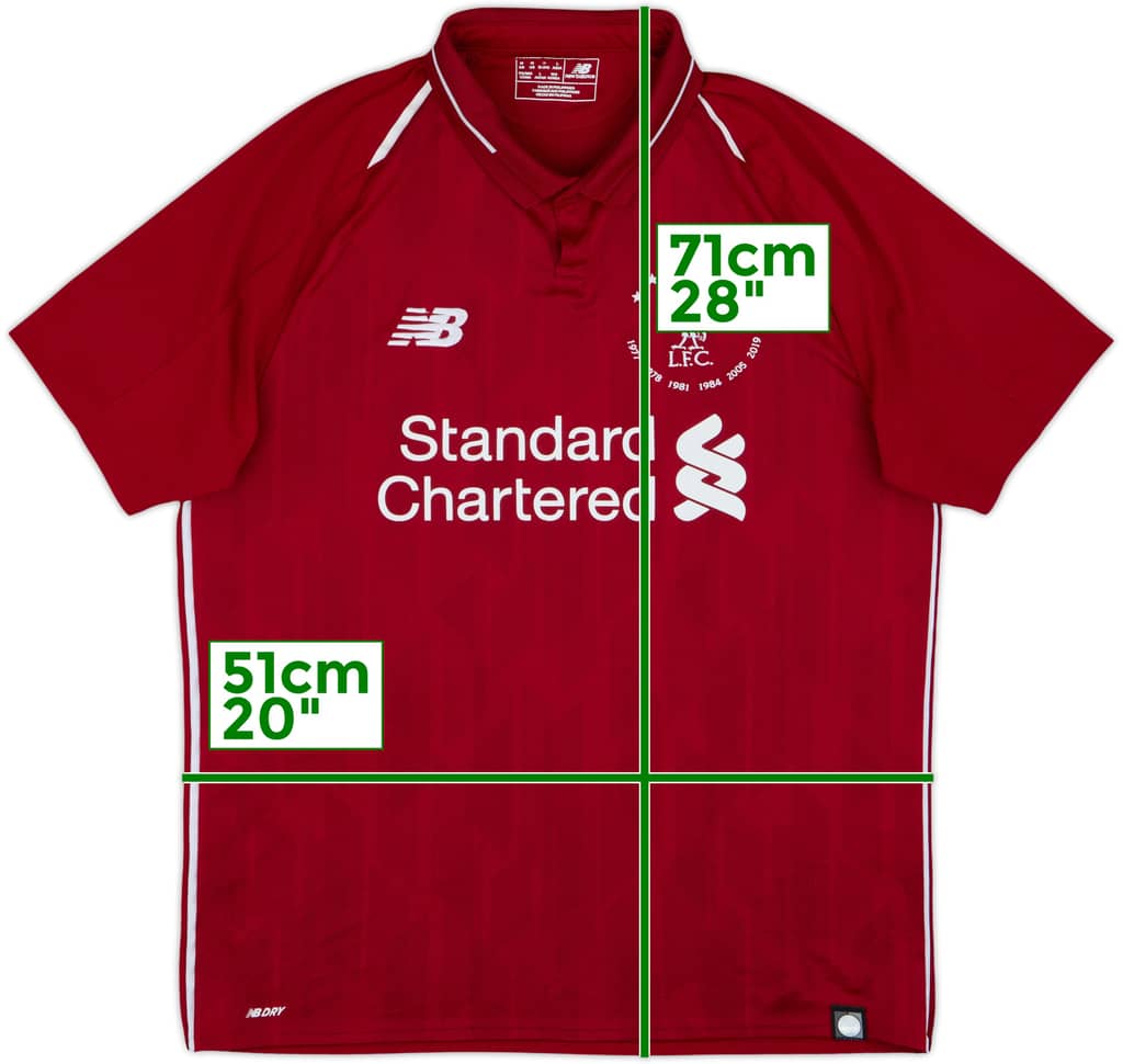 2018-19 Liverpool '6 Times' Home Shirt - 7/10 - (M)