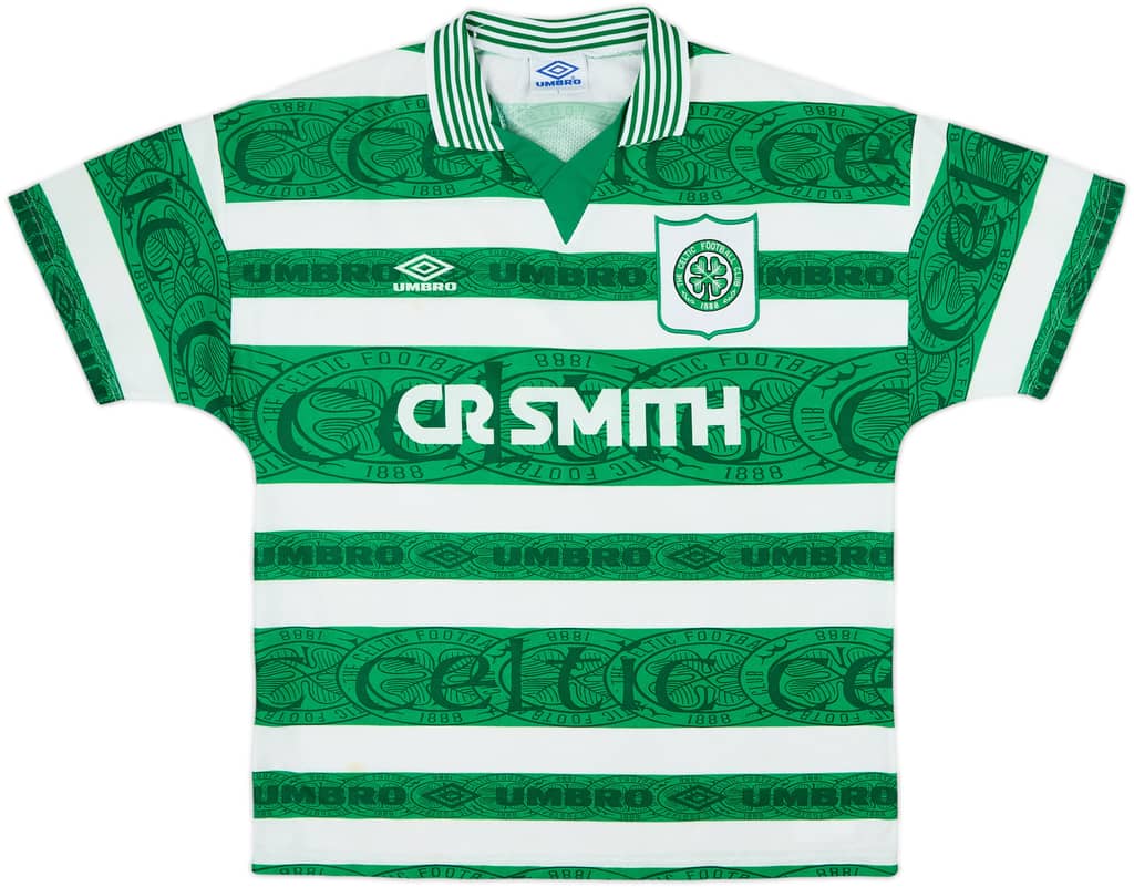 1995-97 Celtic Home Shirt - 10/10 - (L)