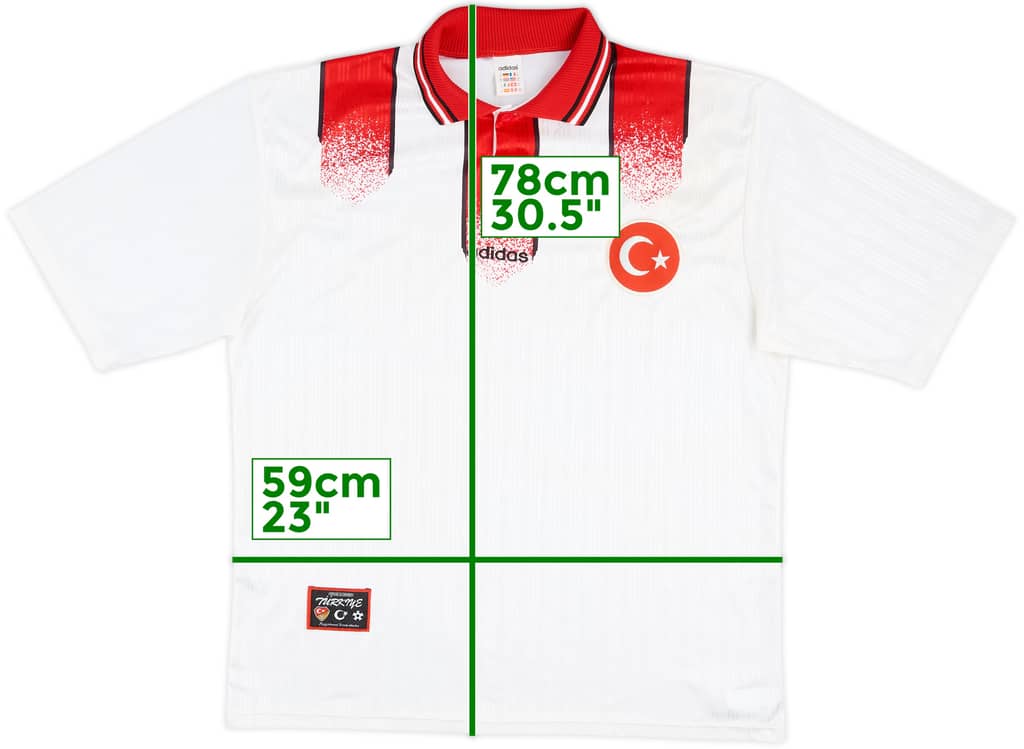 1996-98 Turkey Away Shirt - 7/10 - (XL)