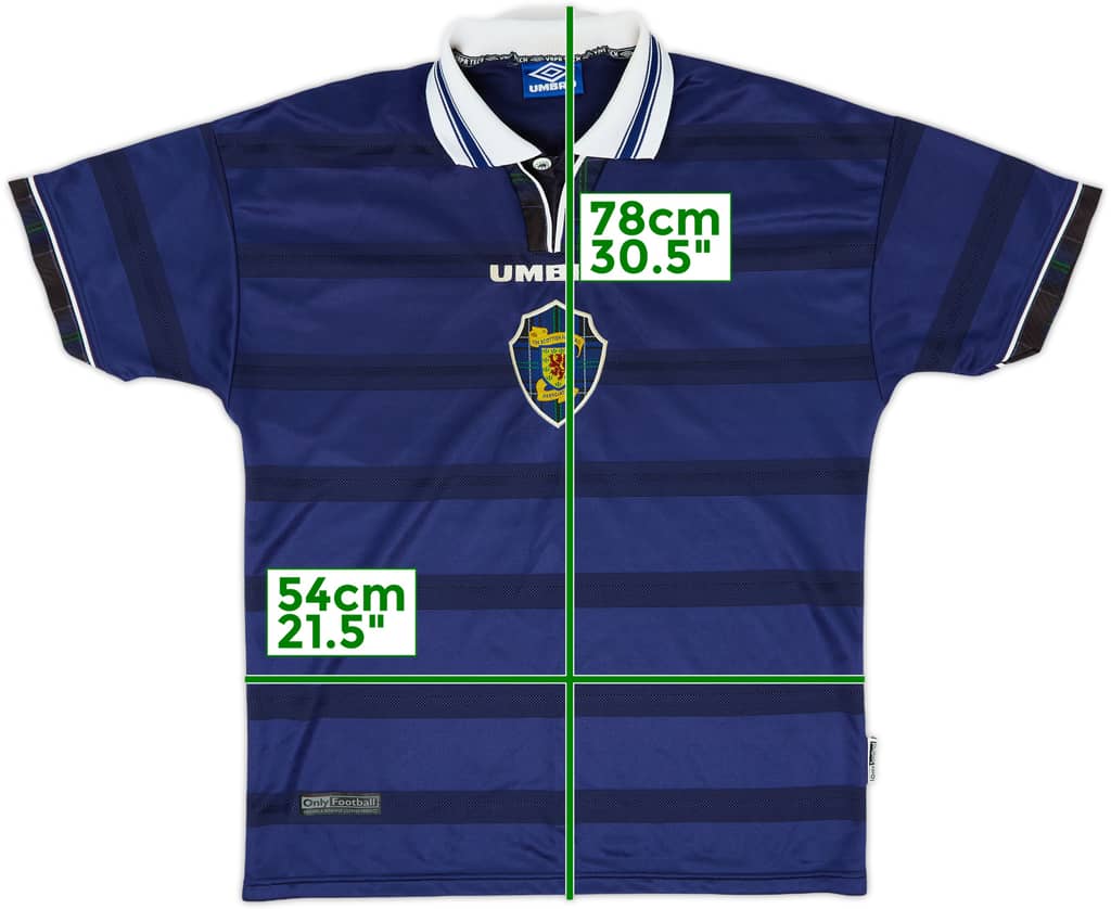 1998-00 Scotland Home Shirt - 8/10 - (L)