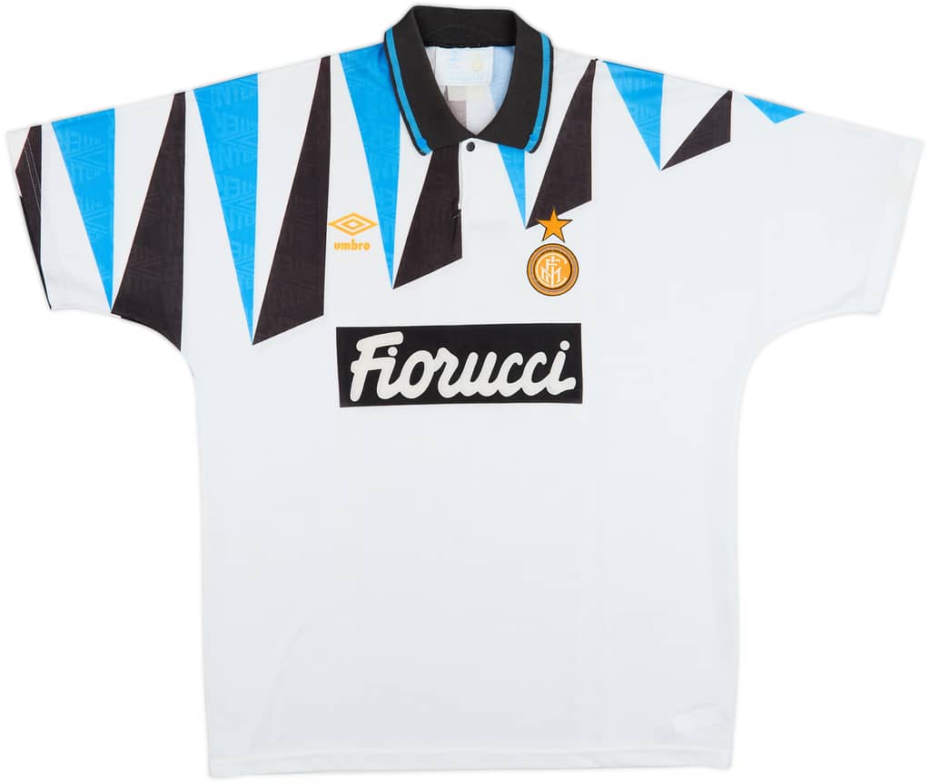 Camiseta de visitante del Inter Milan 1991-92 - 9/10 - (L)