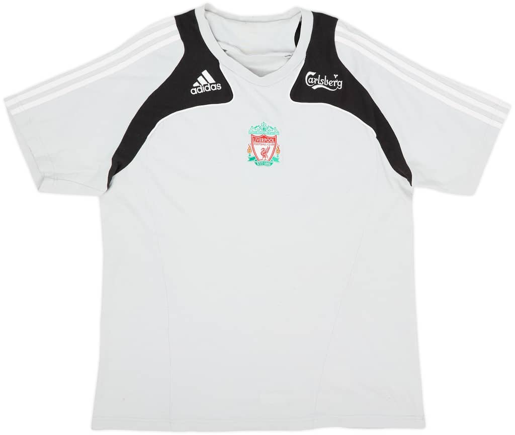 2008-09 Liverpool adidas Cotton Tee - 6/10 - (XL)