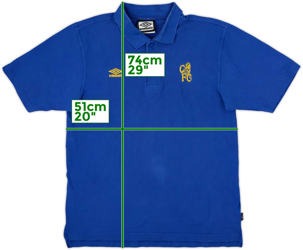 1998-99 Chelsea Umbro Polo Shirt - 8/10 - (M)