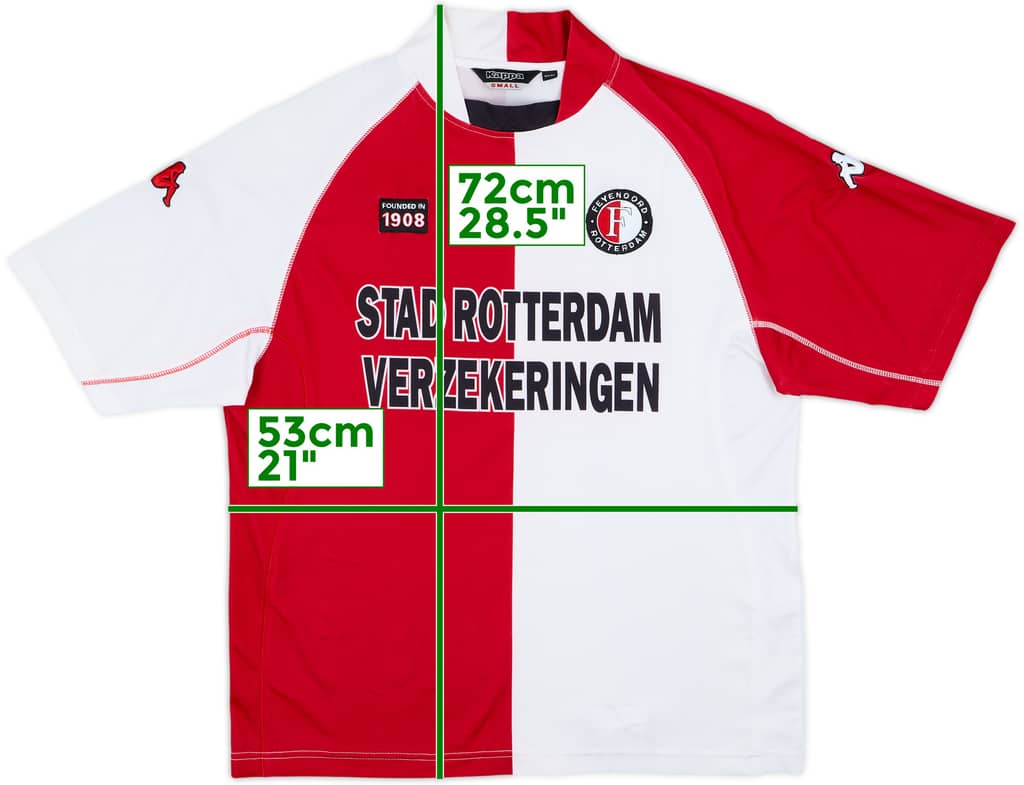 Camiseta de local del Feyenoord 2002-03 - 7/10 - (S)