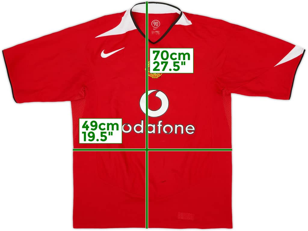 2004-06 Manchester United Home Shirt - 5/10 - (XL.Boys)