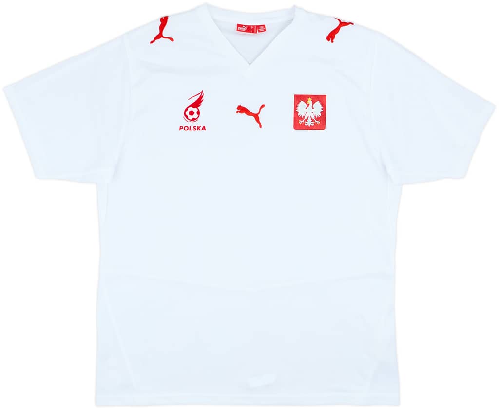 Camiseta básica de local de Poland 2008 - 10/10 - (XL)