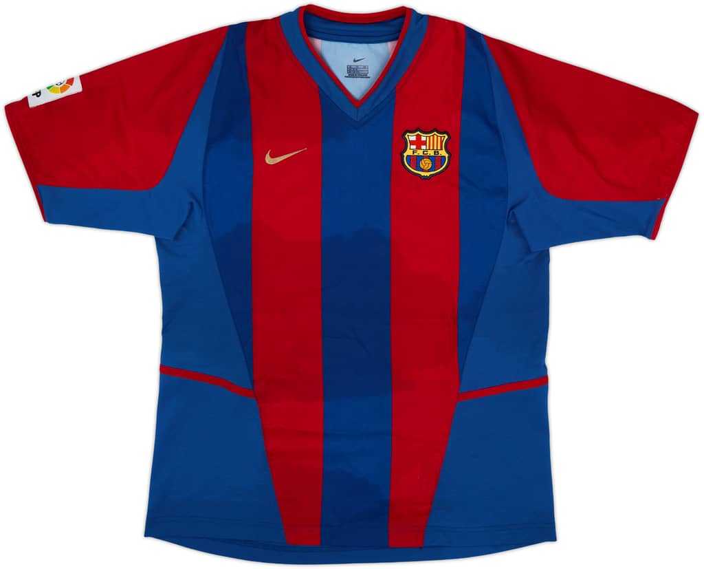 2002-03 Barcelona Home Shirt - 4/10 - (XL.Boys)