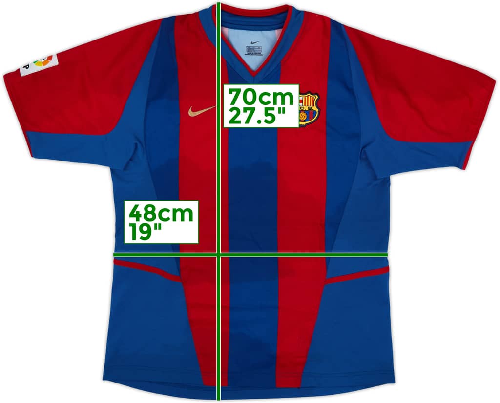2002-03 Barcelona Home Shirt - 4/10 - (XL.Boys)