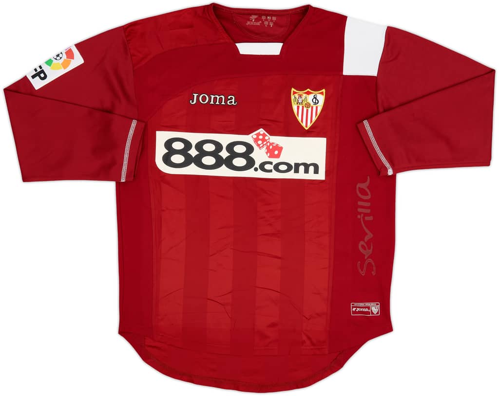 2007-08 Sevilla Away L/S Shirt - 8/10 - (S)
