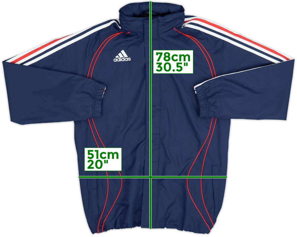 2005-06 France adidas Chaqueta impermeable con capucha - 10/10 - (XS)