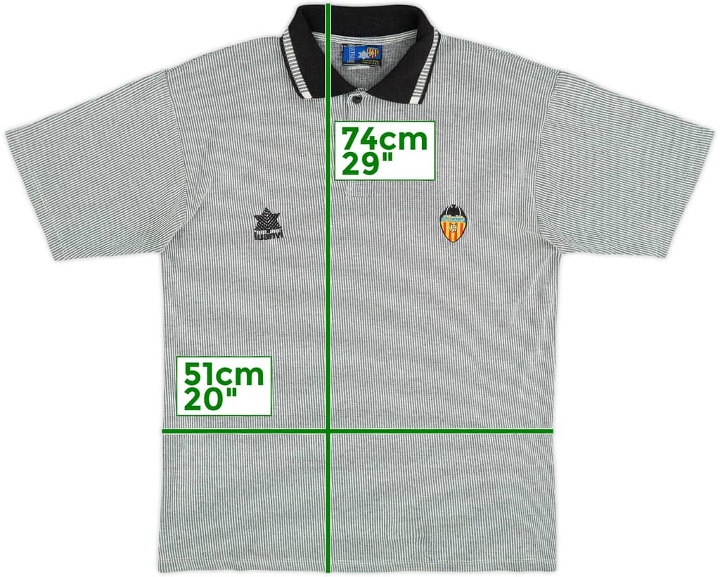 1993-94 Valencia Luanvi Polo - 10/10 - (L)