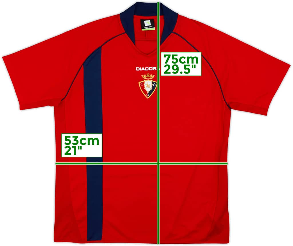 Camiseta Diadora de entrenamiento del Osasuna 2009-10 - 8/10 - (L)