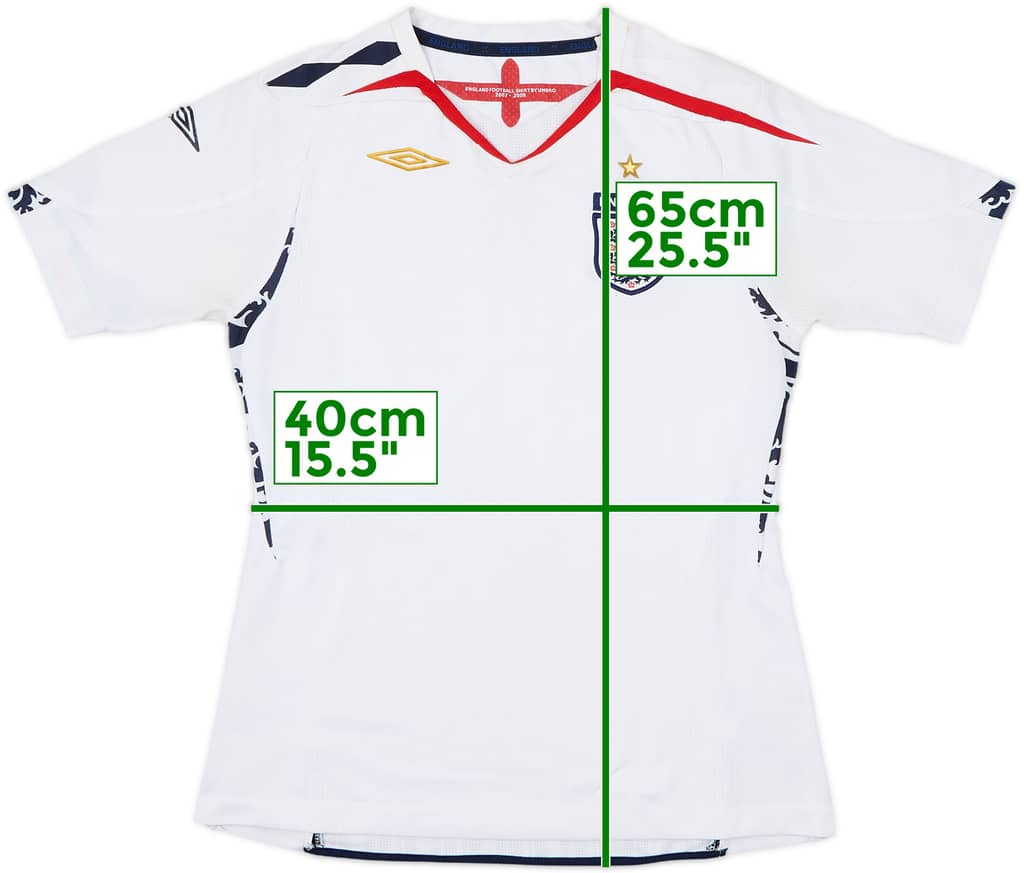 2007-09 England Home Shirt - 6/10 - (Women's S)