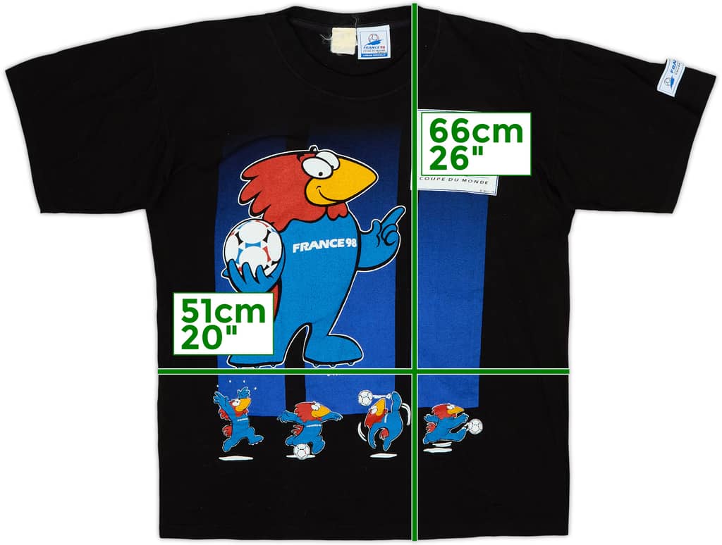 1998 France 98 'Coupe du Monde' Graphic Tee - 9/10 - (M)