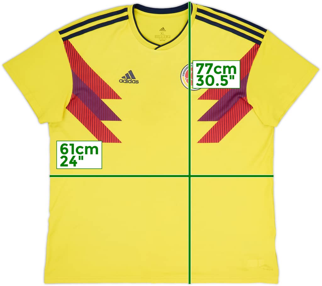 2018-19 Colombia Home Shirt - 7/10 - (XL)