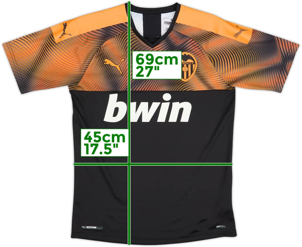 2019-20 Valencia Away Shirt - 9/10 - (S)