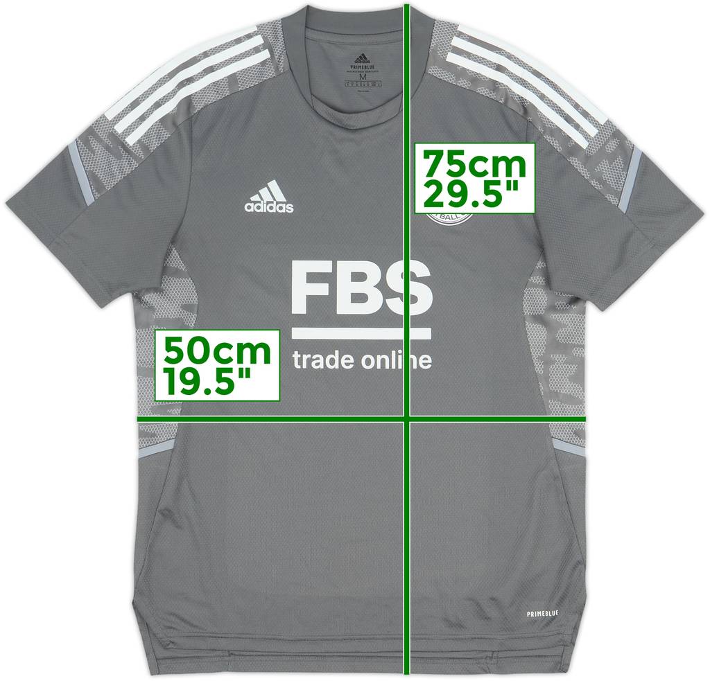 2021-22 Leicester adidas Training Shirt - 8/10 - (M)