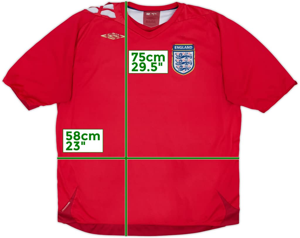 2006-08 England Away Shirt - 4/10 - (XXL)