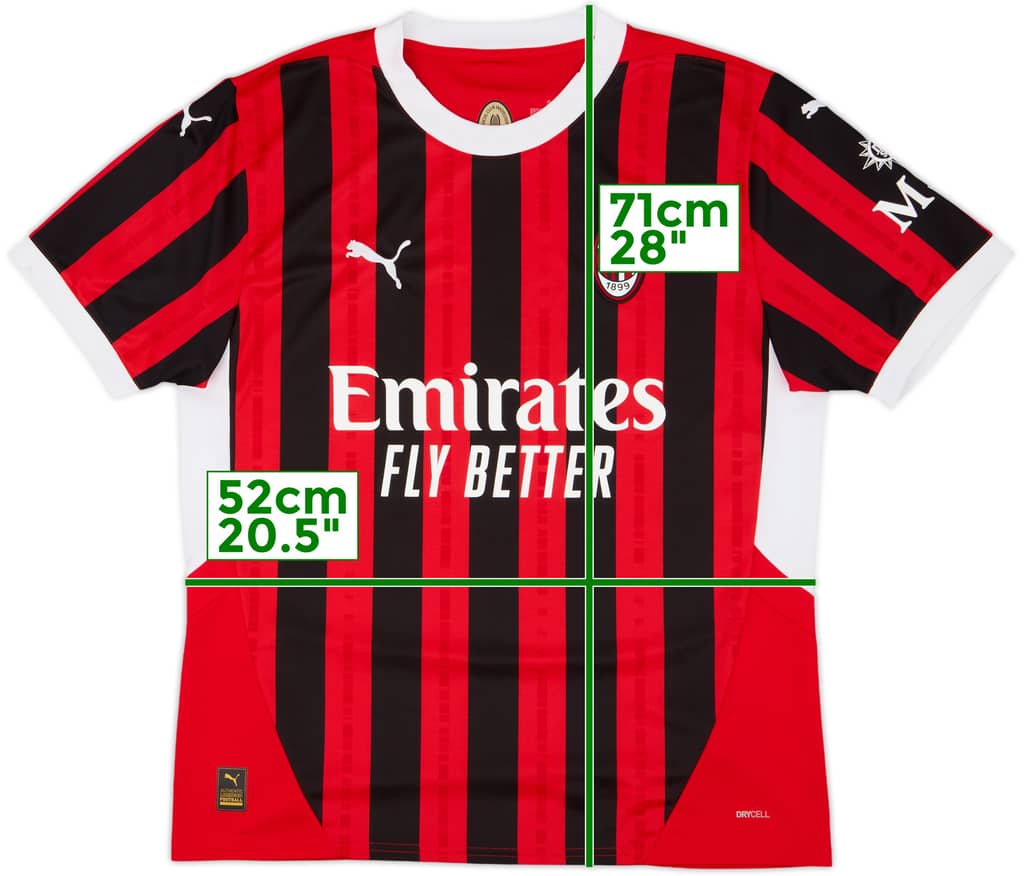 2024-25 AC Milan Home Shirt - 9/10 - (L)