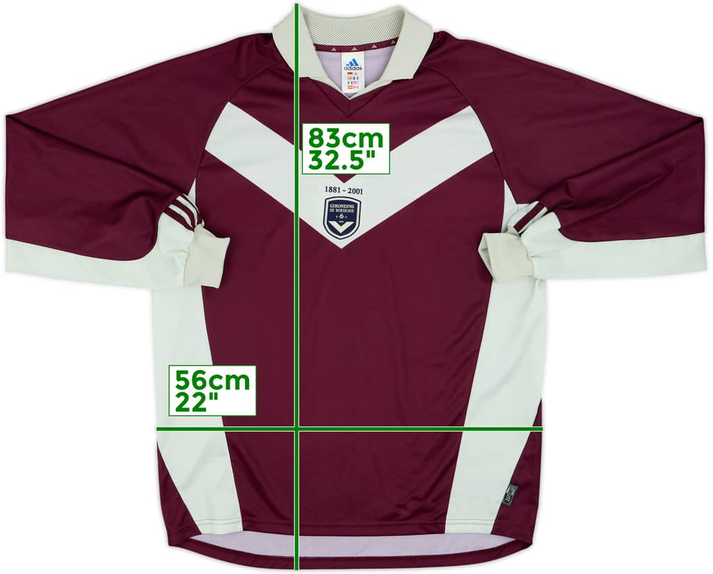 2001-02 Bordeaux Player Issue Third L/S Shirt - 9/10 - (L)