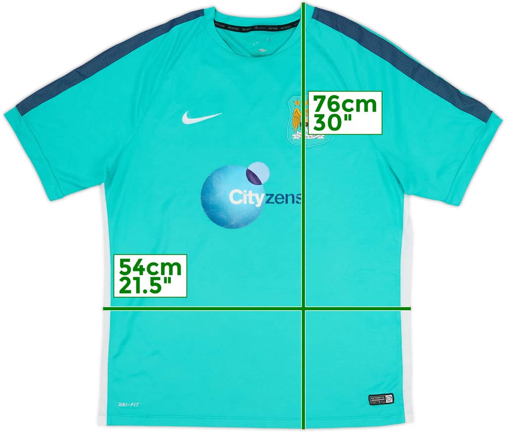 2015-16 Manchester City Nike Training Shirt - 5/10 - (XL)