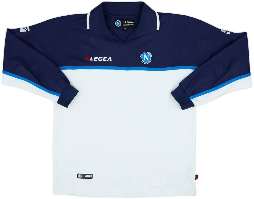 2003-04 Napoli Legea Polo L/S Shirt - 9/10 - (M)