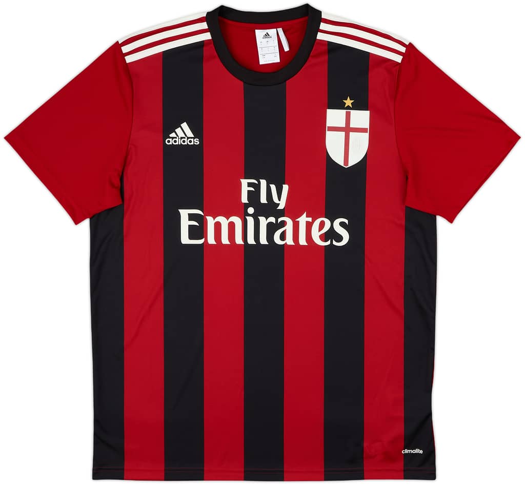 2015-16 AC Milan Basic Home Shirt - 10/10 - (L)