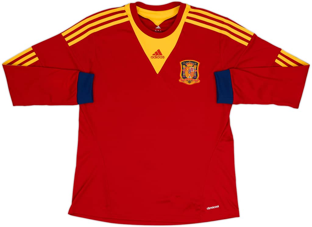 2013-15 Spain Women L/S Home Shirt - 10/10 - (Women's L)