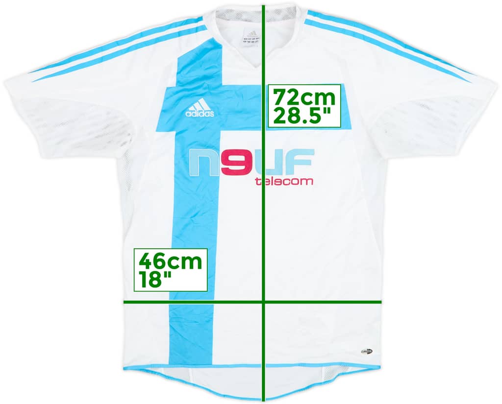 2004-05 Olympique Marseille Home Shirt - 9/10 - (XL.Boys)