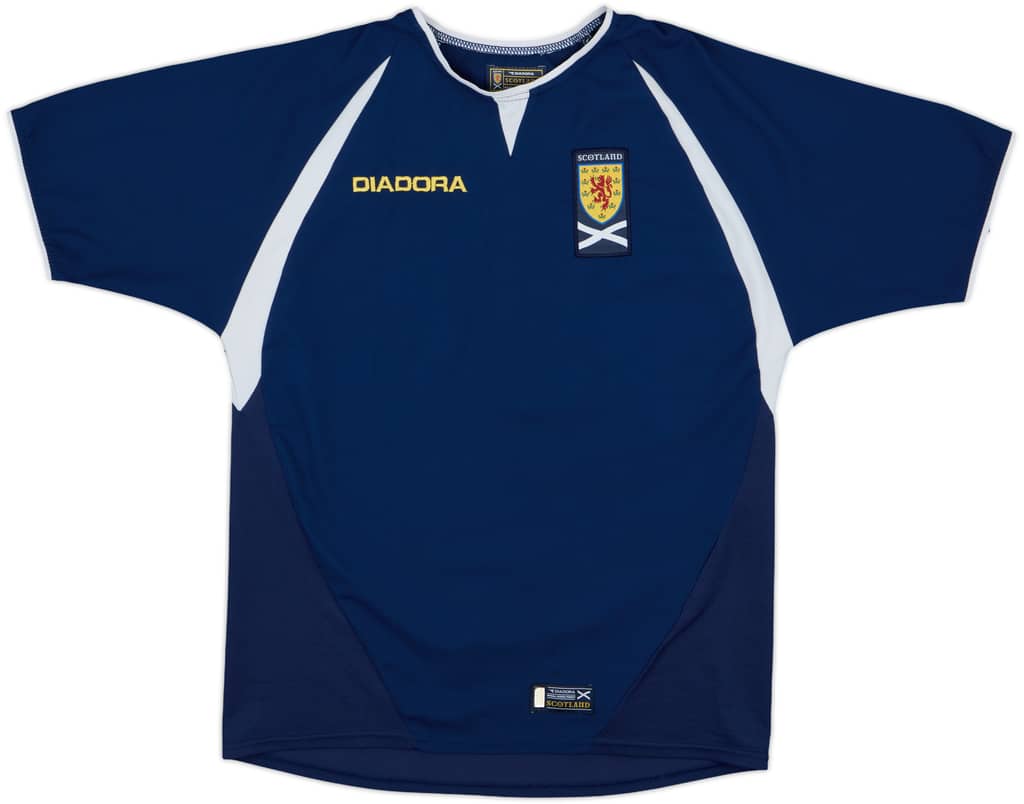 2003-05 Scotland Home Shirt - 10/10 - (L.Boys)