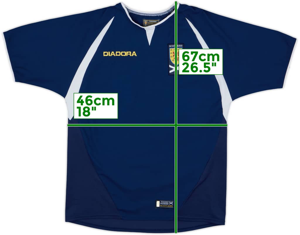 2003-05 Scotland Home Shirt - 10/10 - (L.Boys)