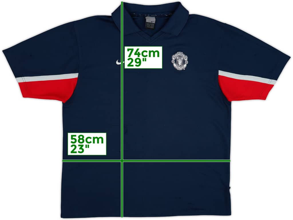 2002-03 Manchester United Nike Polo Shirt - 6/10 - (XL)