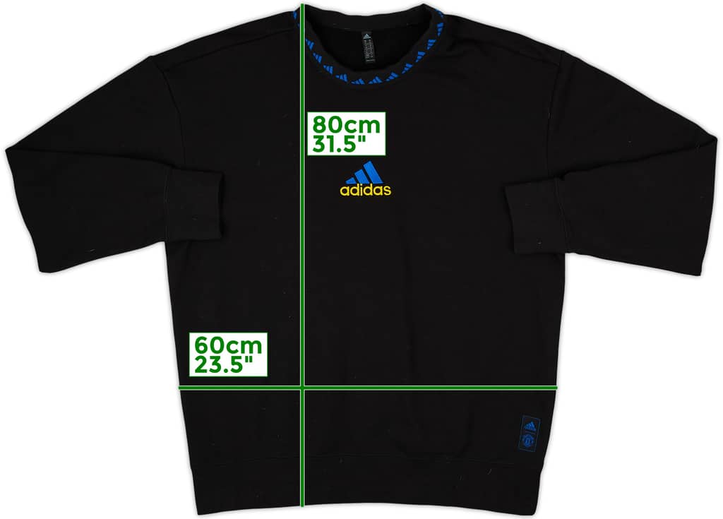 2021-22 Manchester United adidas Sudadera - 8/10 - (XL)