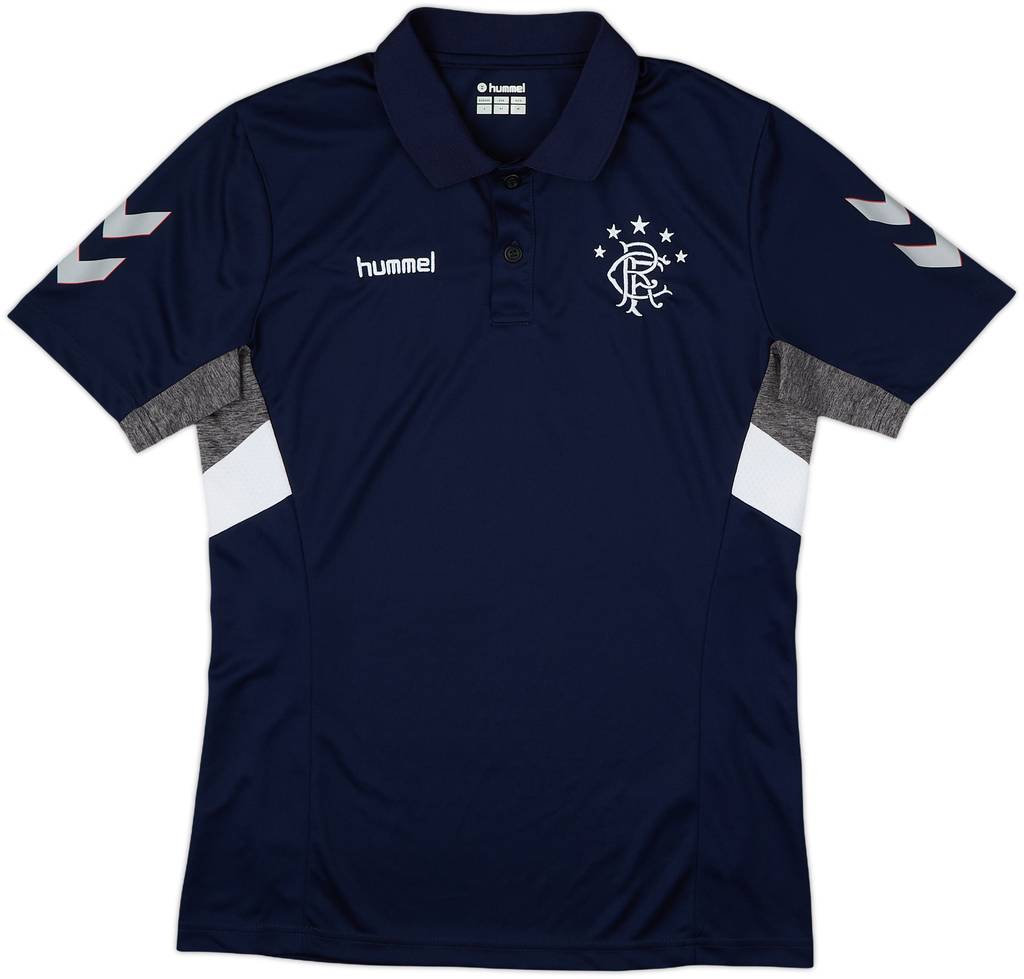 2018-19 Rangers Hummel Polo Shirt - 9/10 - (S)