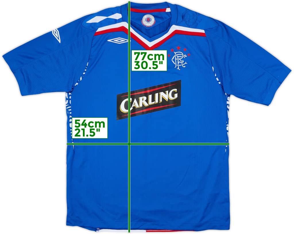 2007-08 Rangers Camiseta de local - 6/10 - (L)