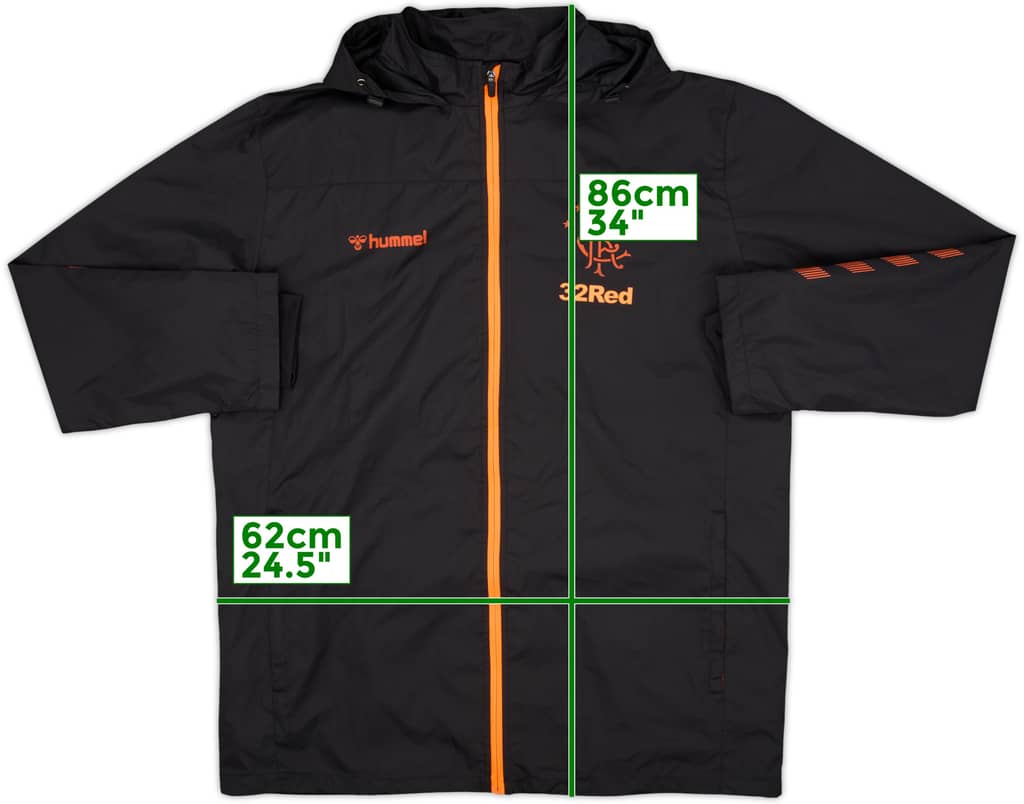 2022-23 Rangers Castore Hooded Rain Jacket - 8/10 - (XL)